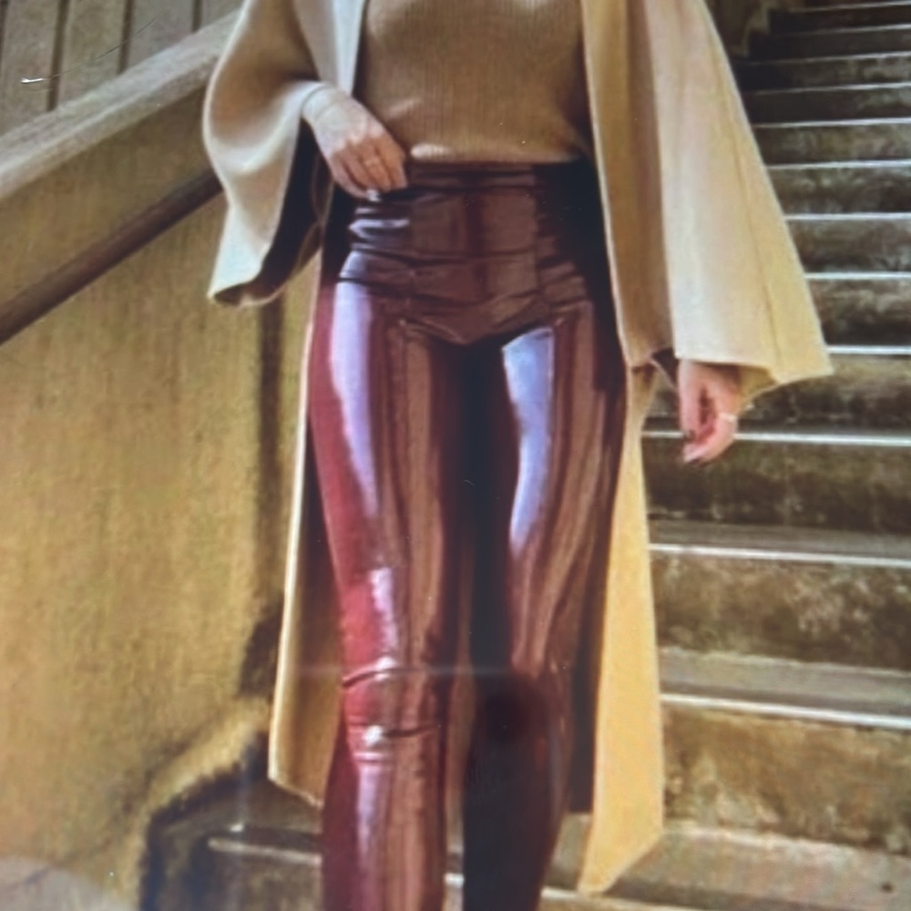 Spanx Faux Leather Patent Leggings (XL Petite) NWT